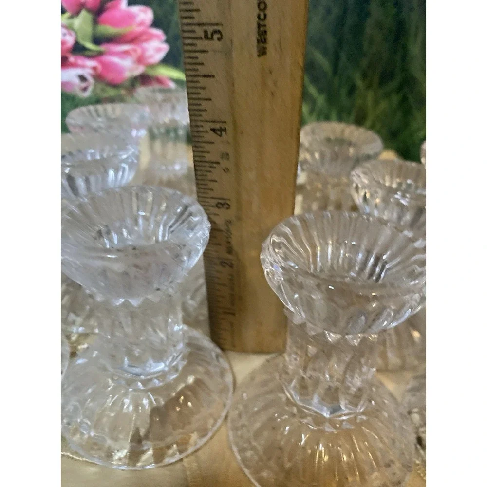 Fine ‎ Dual-Sided Candle Holders – HEAVY & Reversible Lot Of 12